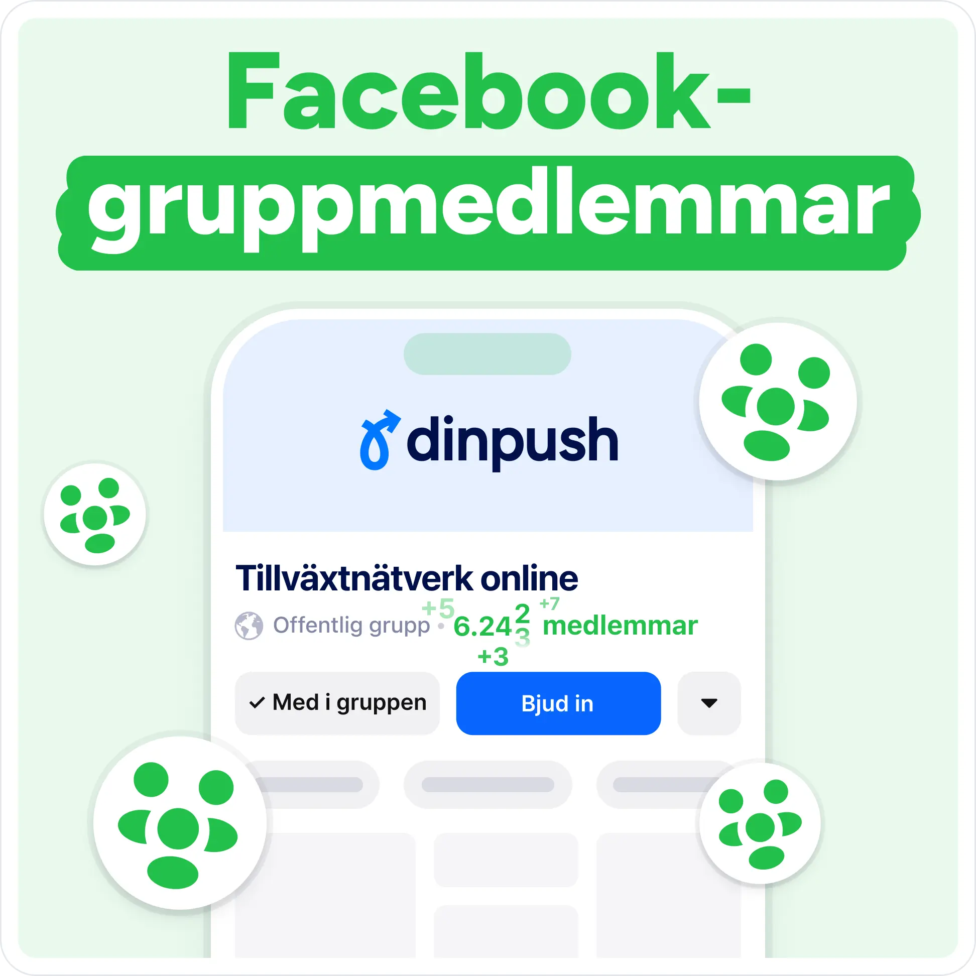 Köp Facebook Gruppmedlemmar Mockup