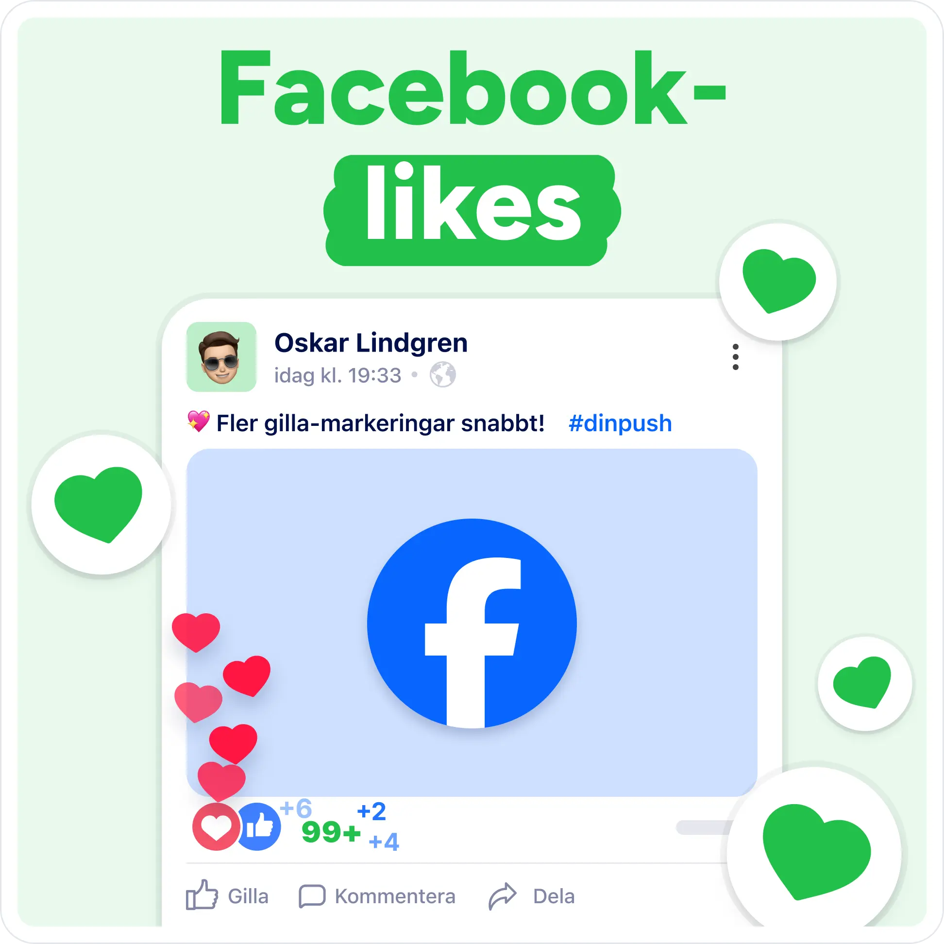 Köp Facebook Likes Mockup