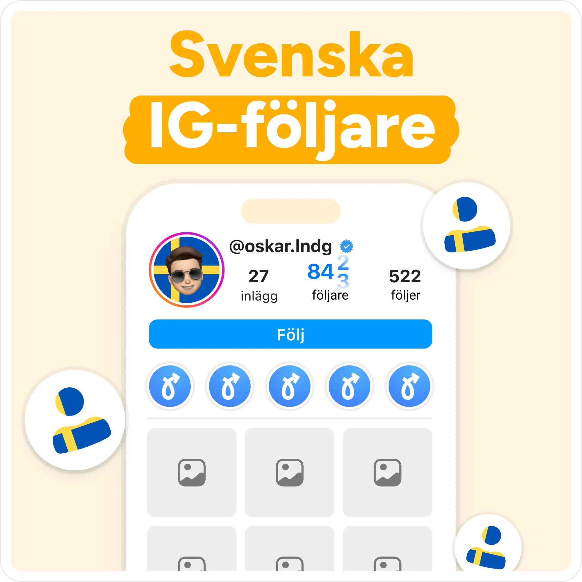 Köp europeiska Instagram-följare Mockup