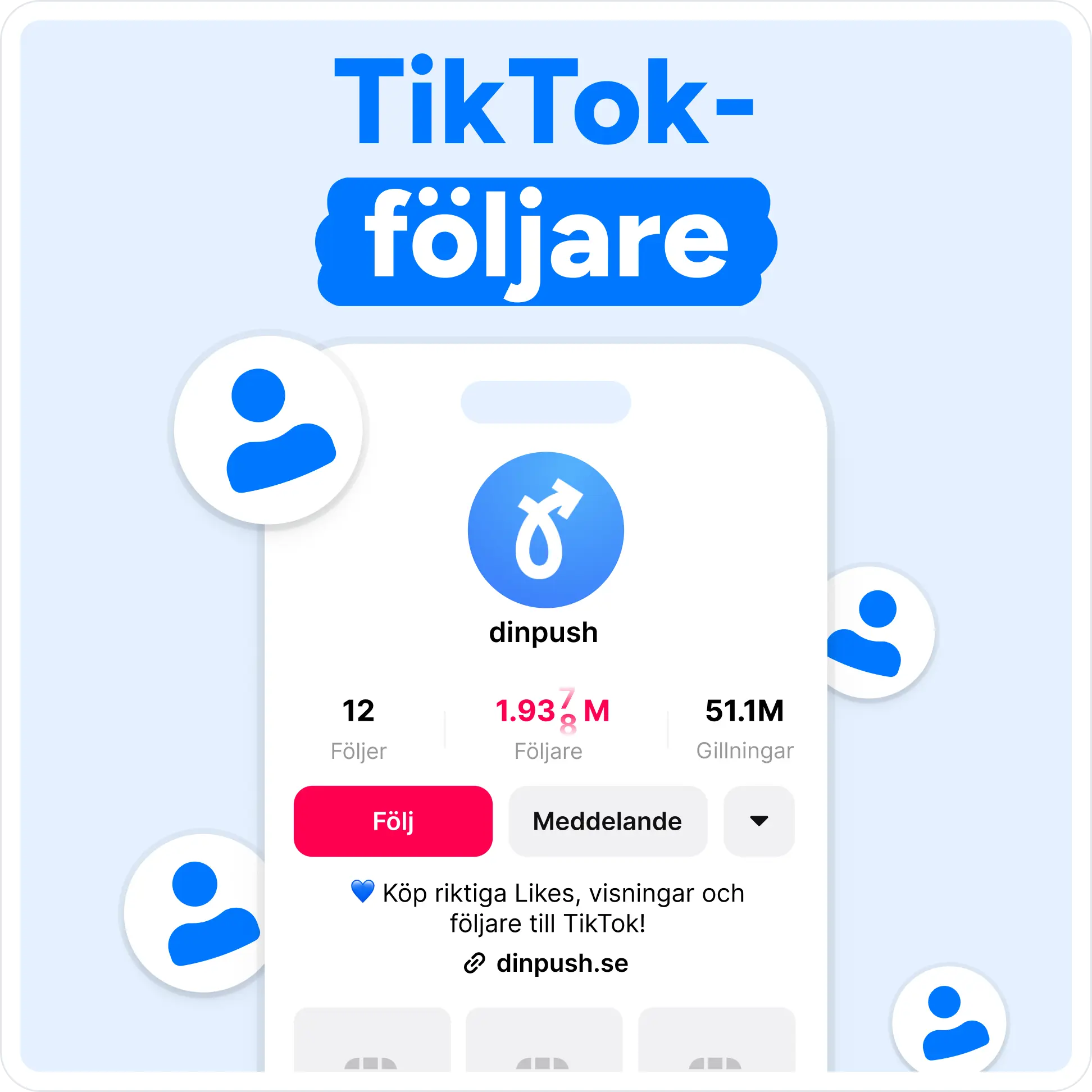 Köp TikTok Följare Mockup