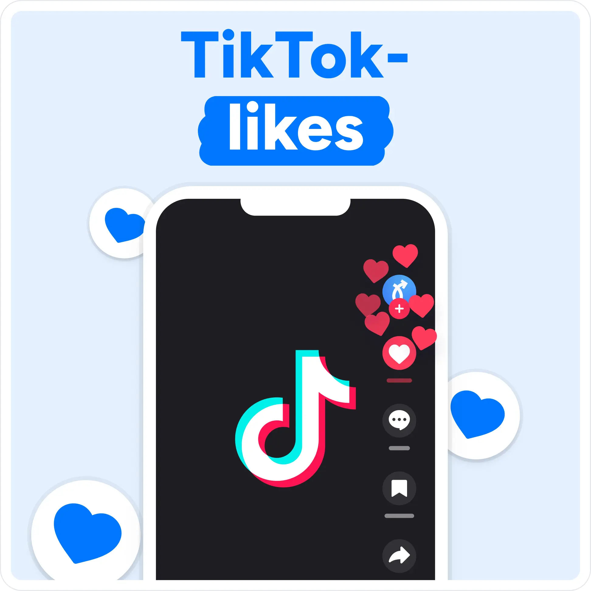 Köp TikTok Likes Mockup
