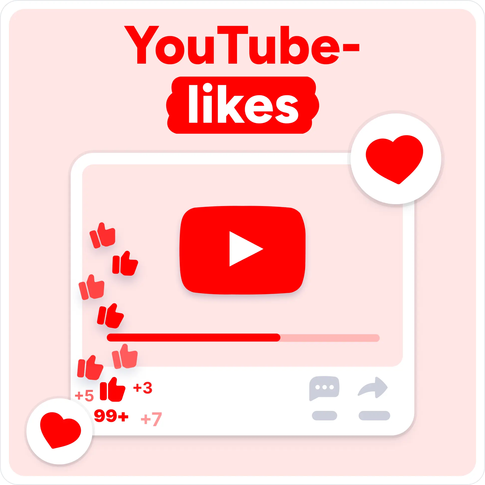 Köp YouTube Likes Mockup