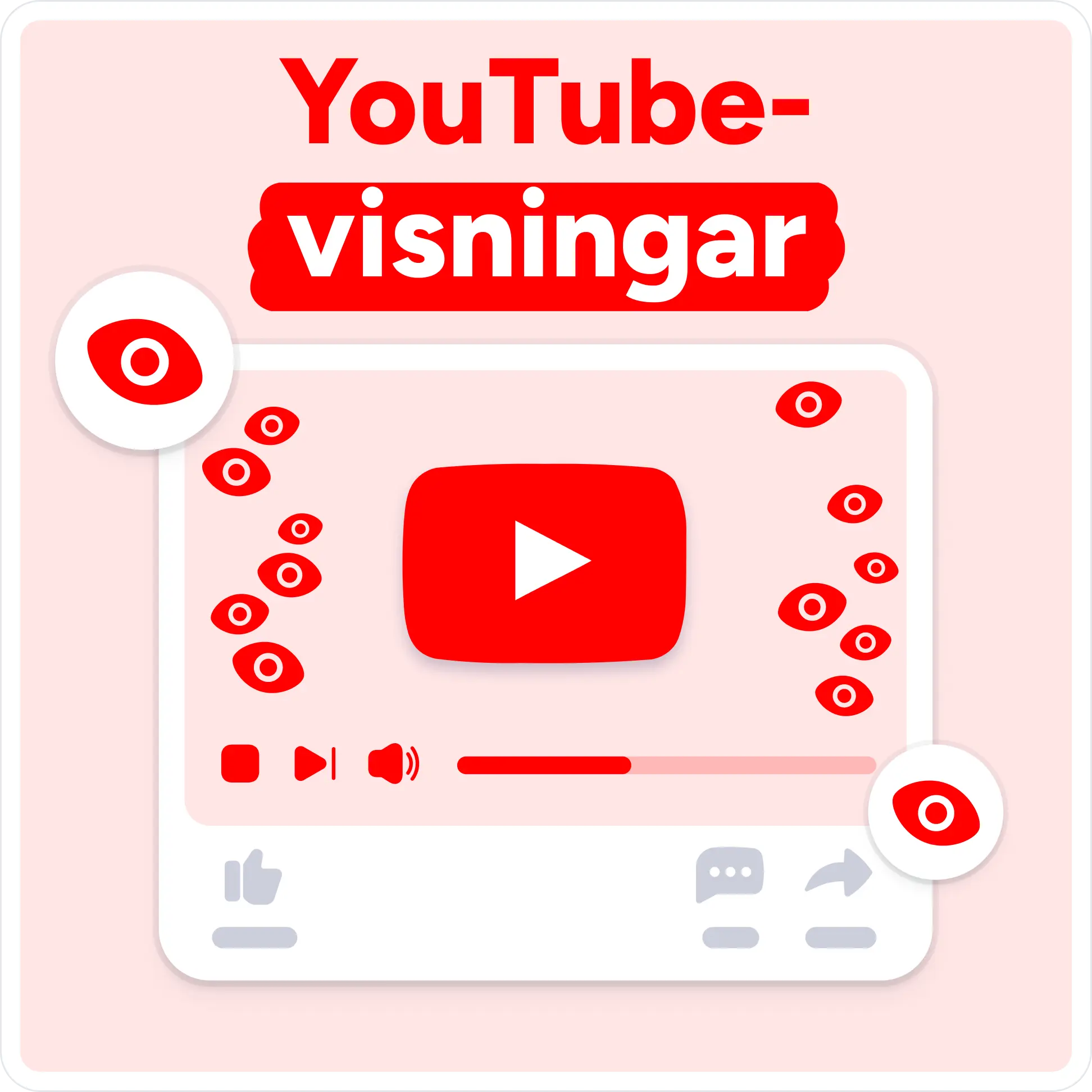 Köp YouTube Visningar Mockup